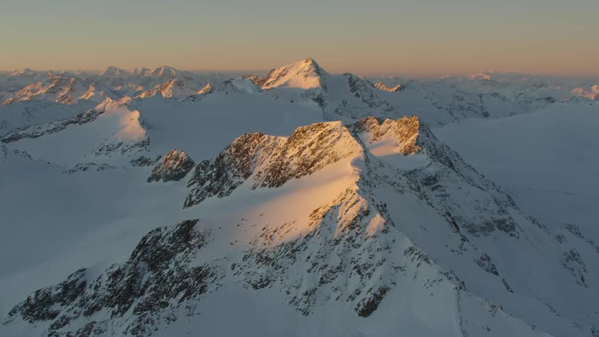 Mountain covered in snow