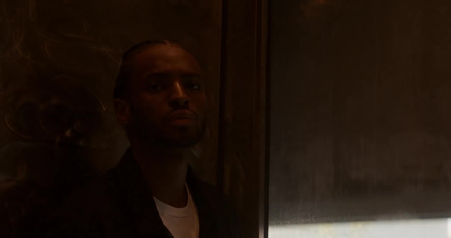 Person standing in the elevator