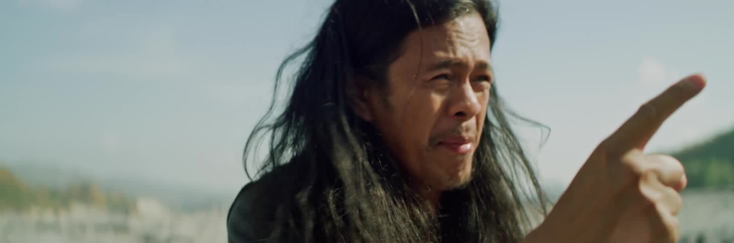 A man is screaming and pointing around