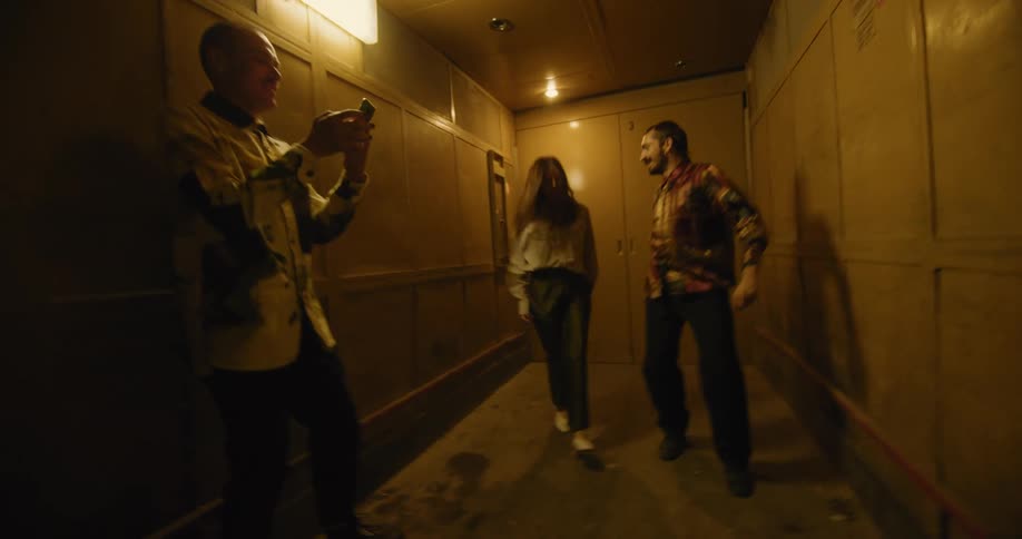 People dancing indoors