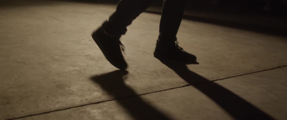 Man Boxing In Warehouse