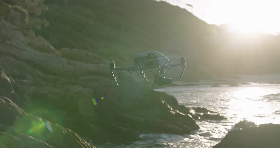 Drone lifting off