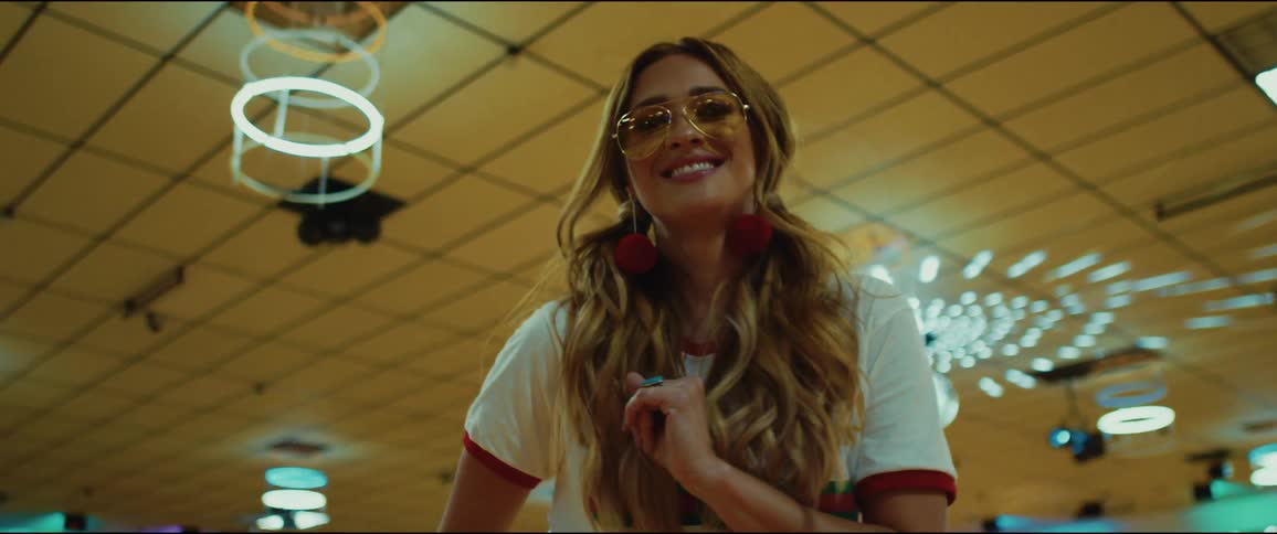 Female dancing at roller rink