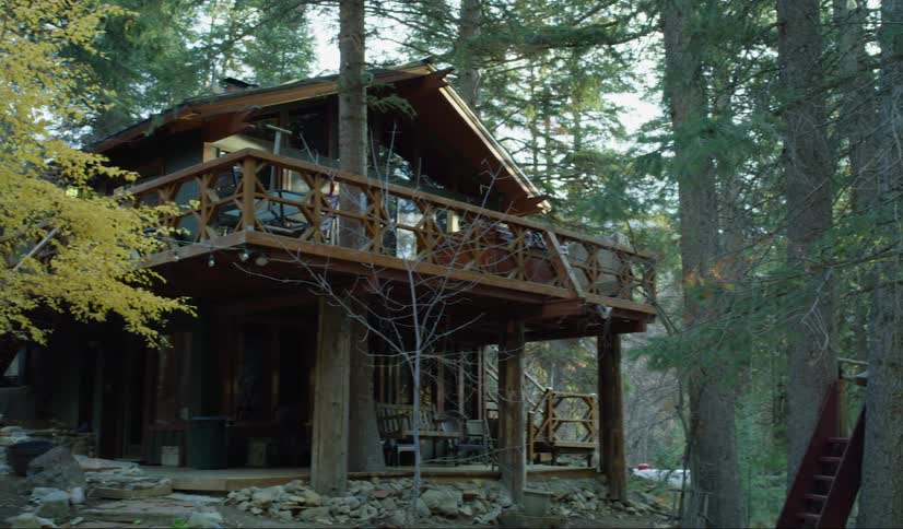 Rural home in forest