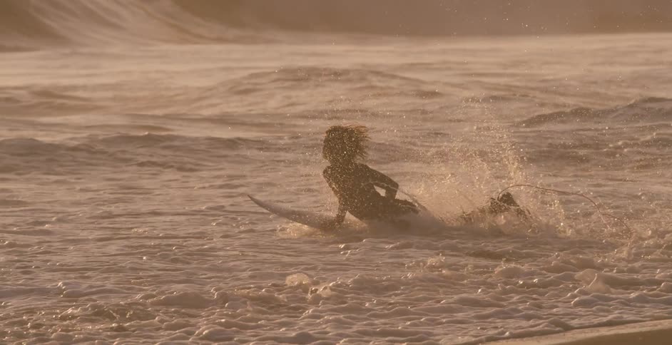 Person going surfing