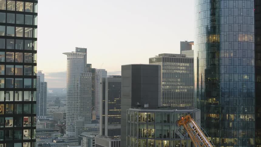 Tall buildings in a metropolis during the day