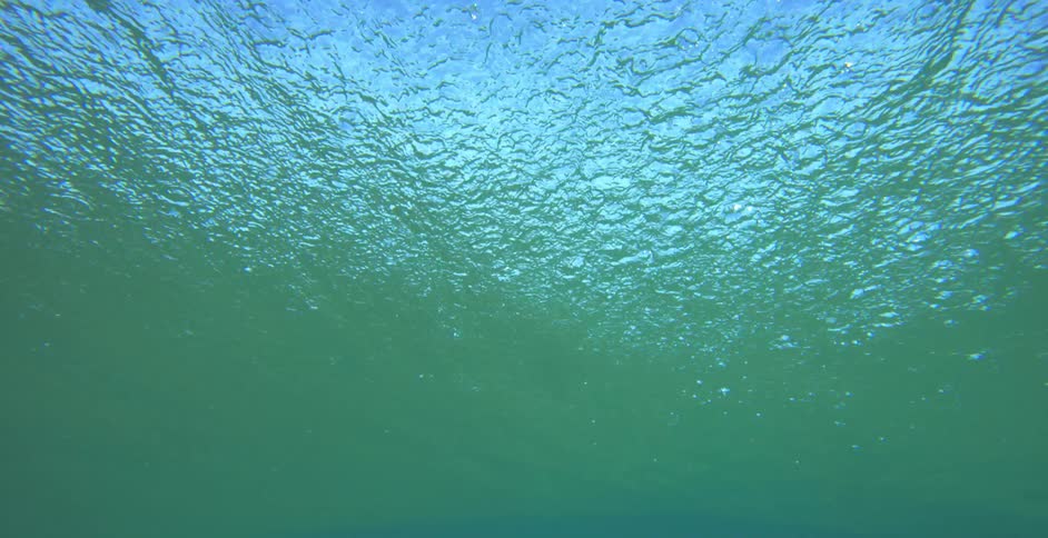 Waves are moving in the ocean water