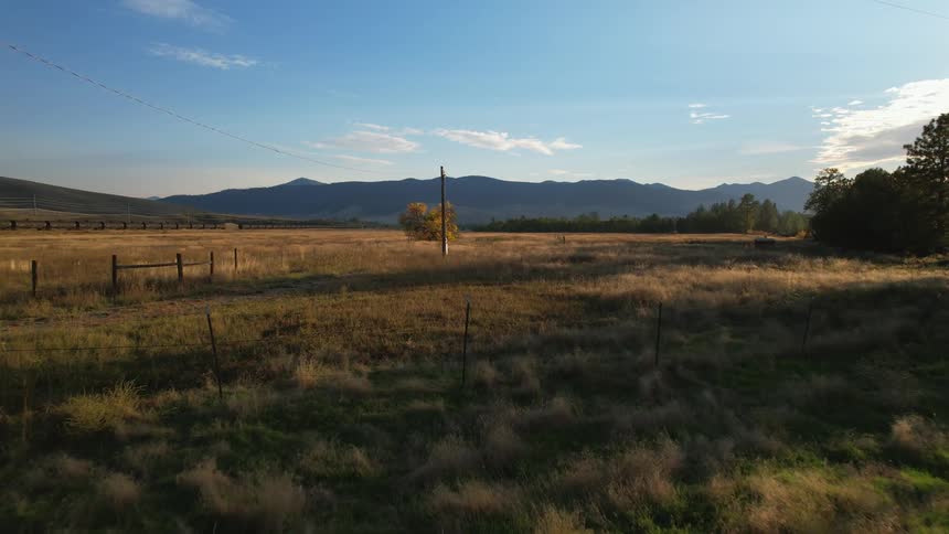 A prairie in the countryside on a clear day