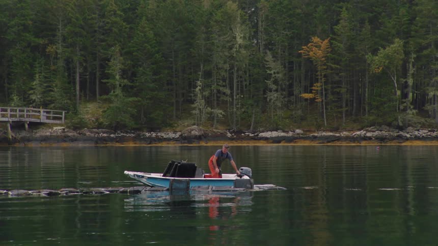 Fisherman on boat