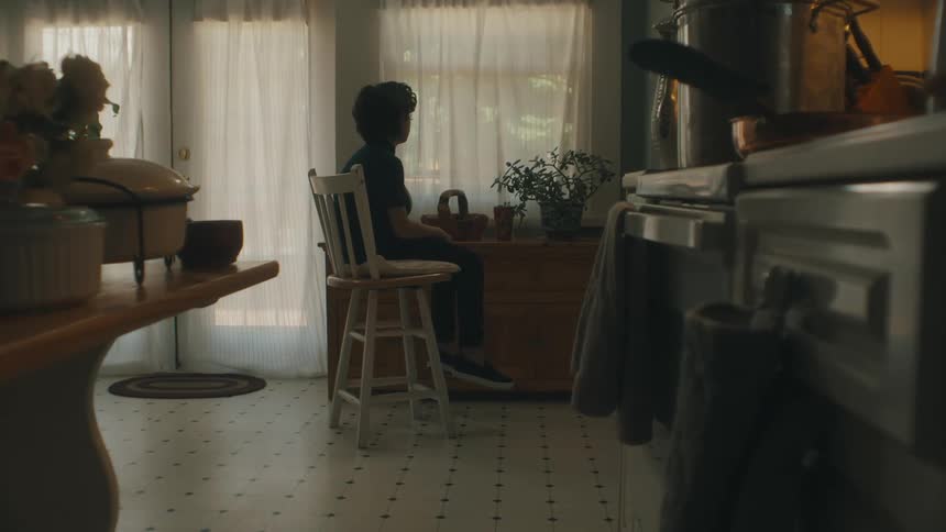Child sitting on chair