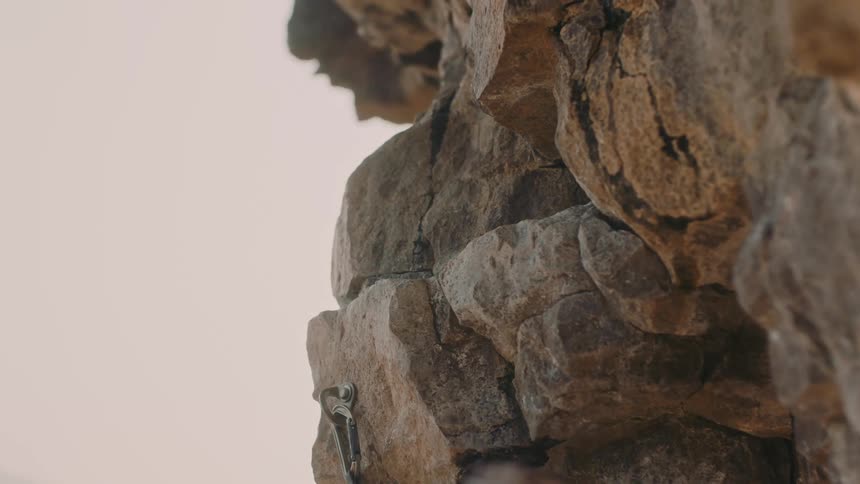 Person rock climbing