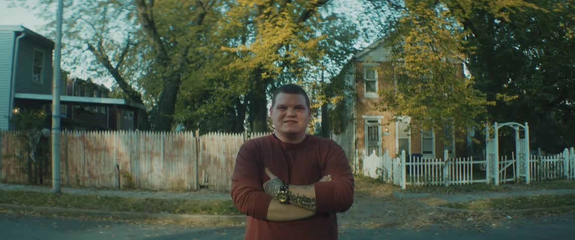 Person standing in neighbourhood