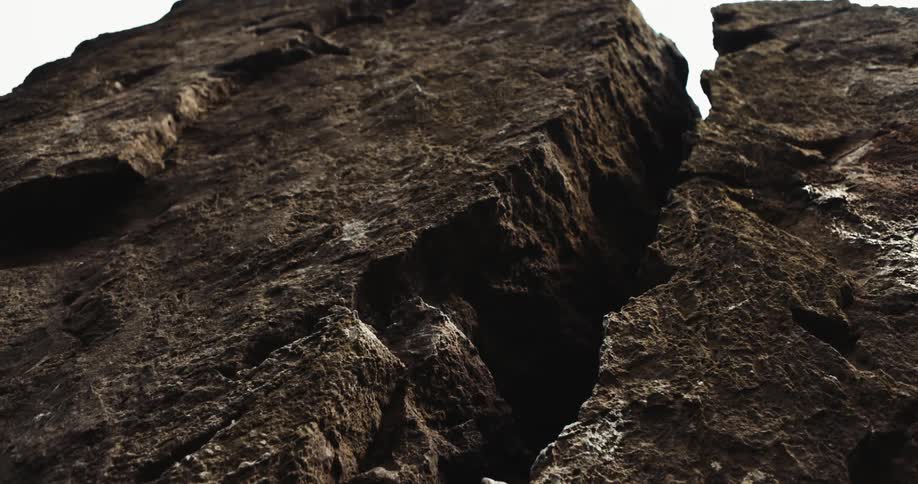 Aerial view of mountains are displayed