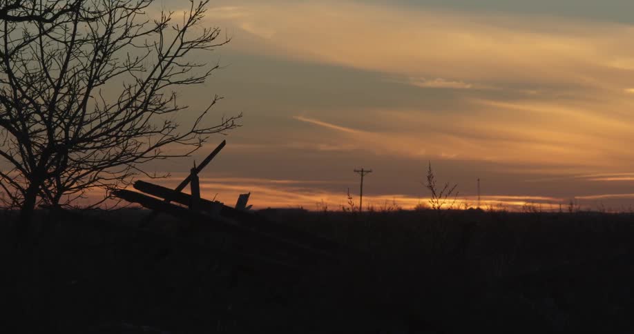 Sunset on the plains