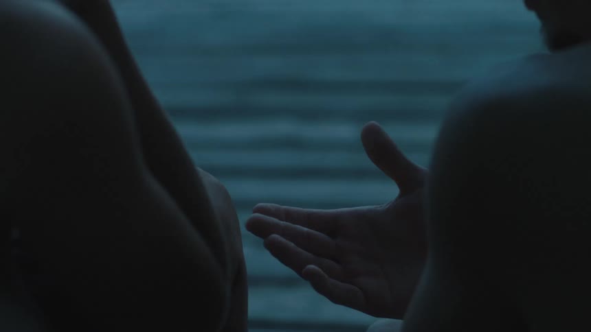 A man holds his hand out in apology