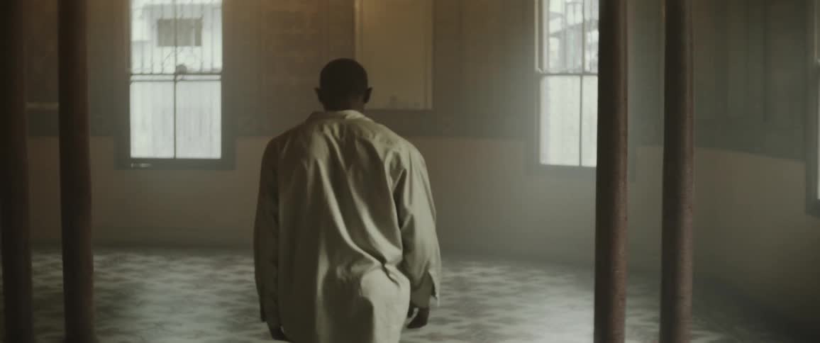 A man dancing in a room