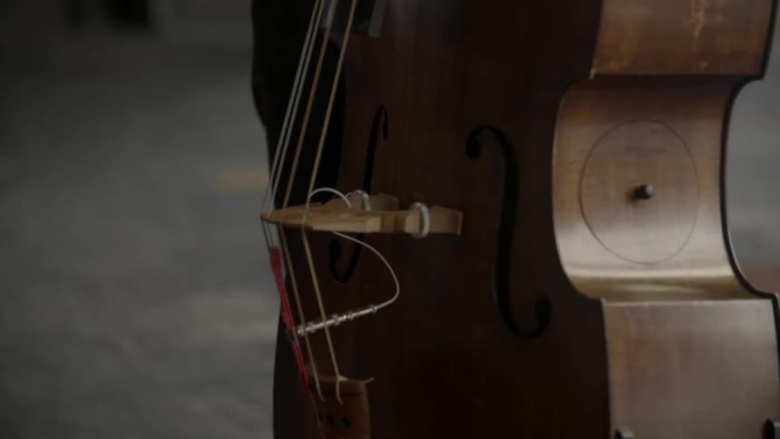 Close up of a musical instrument being turned