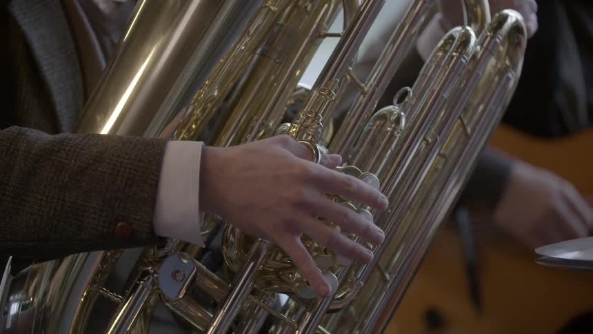 Close up of a musical instruments being played