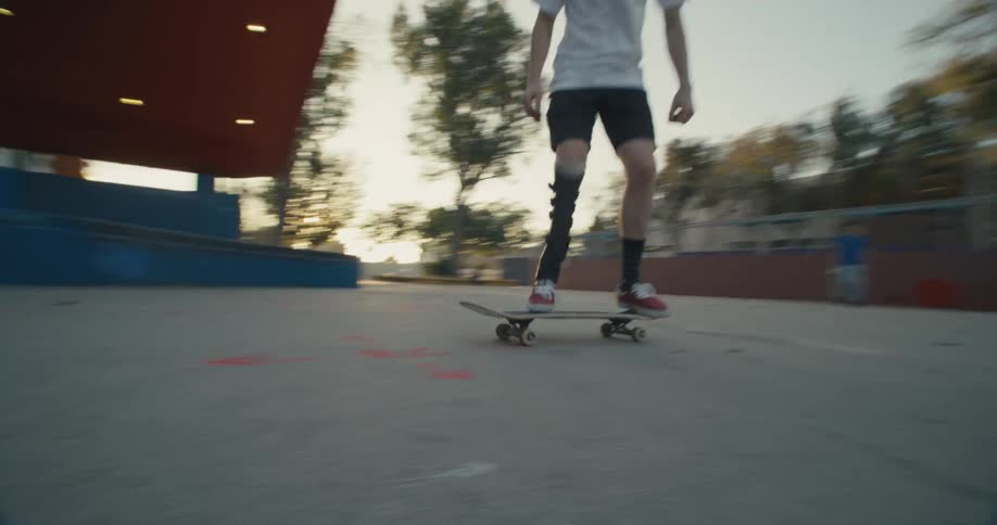 A man doing a trick on a skateboard