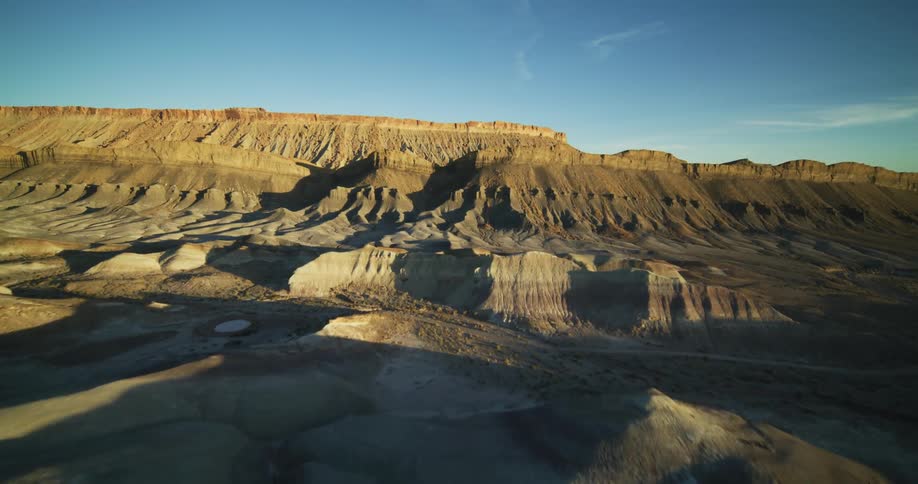 Canyons and cliffs across the landscape