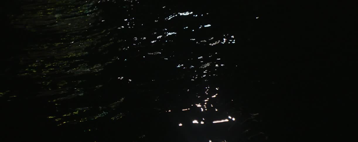 The water is wavy in the dark area below