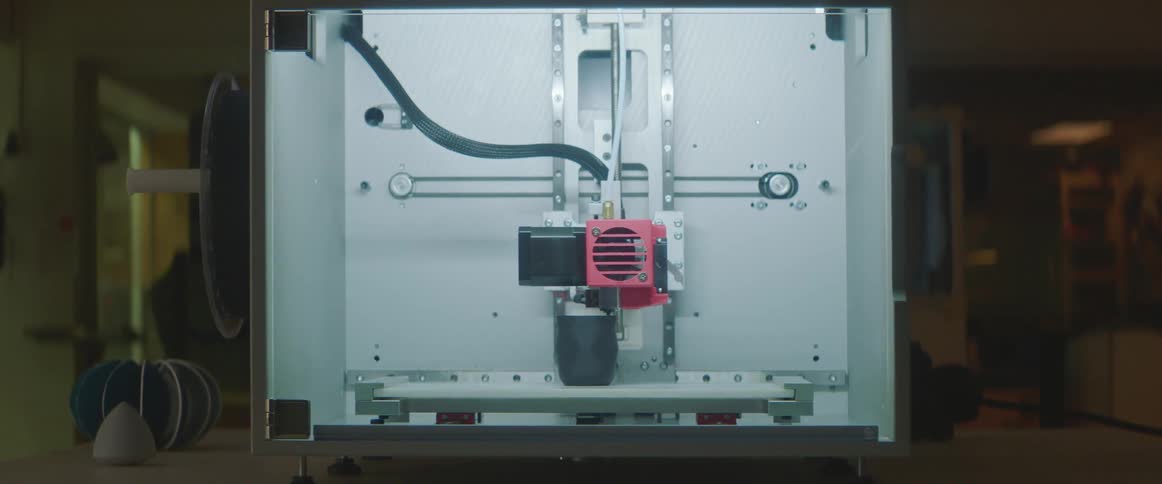 Machinery being operated in a factory
