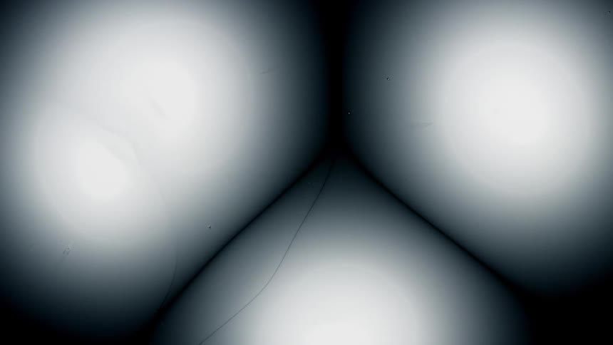 Monochrome drops of ink expand in organic shape