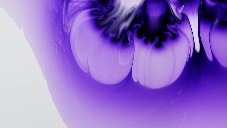 A wave of purple colors are mixing together on display