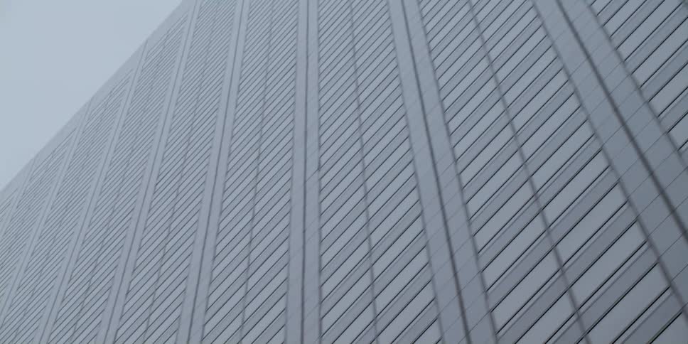 Sunlight is shining on the downtown building