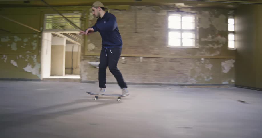 A man jumping a skateboard