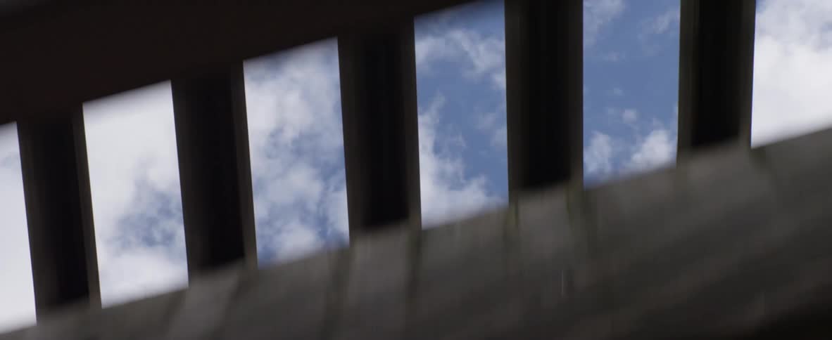 The sky above is cloudy