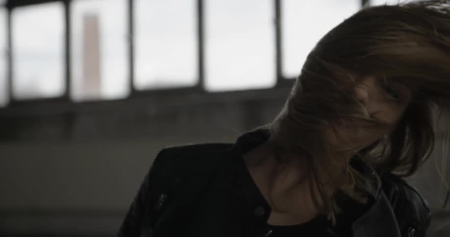 Girl Dancing In Warehouse