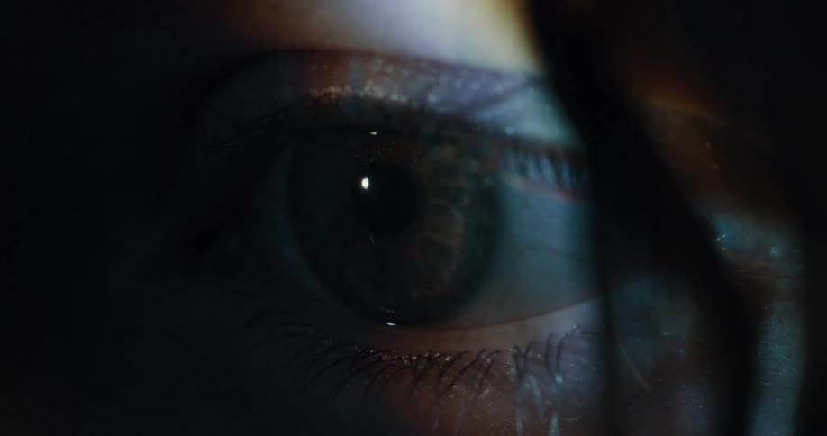 Close up of a persons eyeball