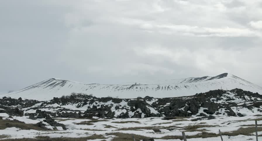 The Hrossaborg crater in Iceland