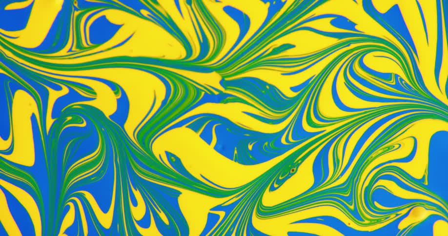 Multiple colors are twisting in the design
