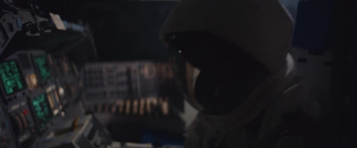 The lights are flashing and the cockpit is shaking