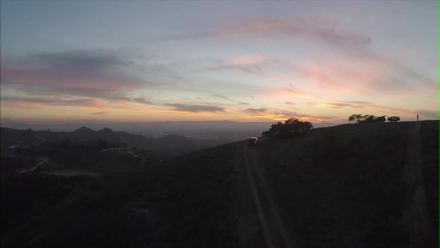 Sunset on the horizon