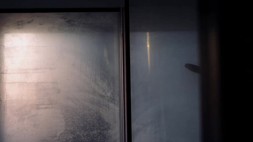 The window is fogged up