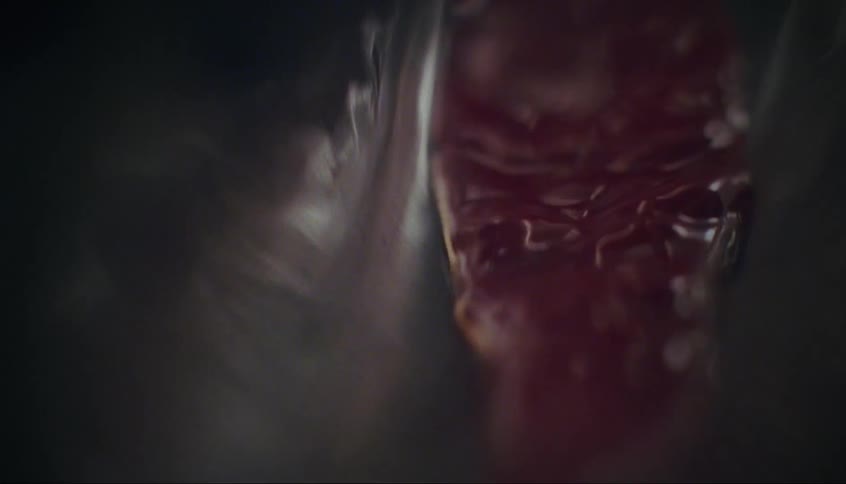 Red liquid flows through l shape pipe