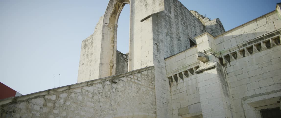 The exterior of a stone building