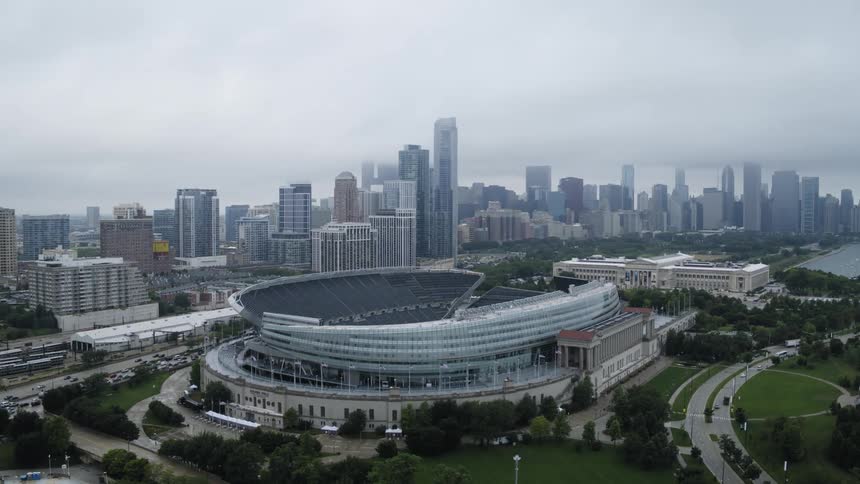 Stadium in downtown Chicago