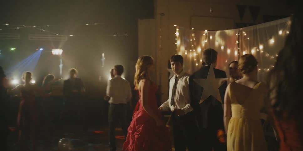 People dance at a party on the dance floor