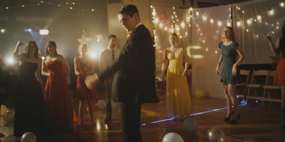 People dance at a party on the dance floor
