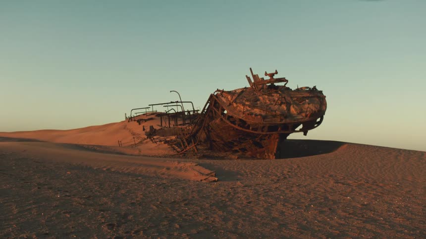 Ancient desert shipwreck