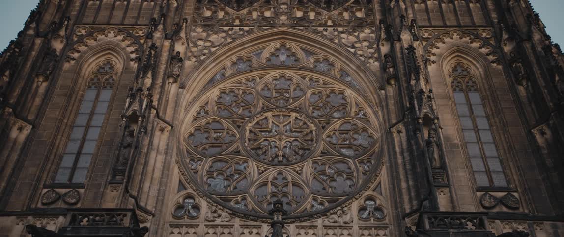 The Gothic beauty of Saint Vitus Cathedral in Prague Castle Complex, Czech Republic