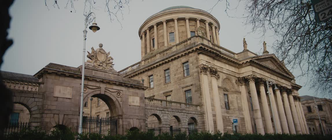 The Four Courts government building on Inns Quay in Dublin, Ireland