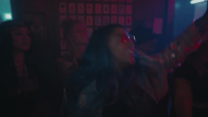 People are partying in the club