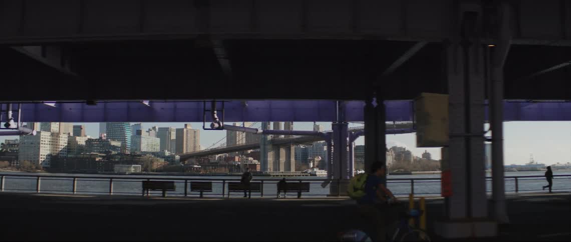 A view of a city from a station