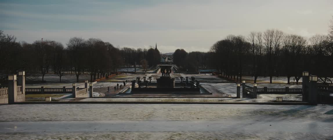 The Fountain surrounded by tree sculptures at the Vigeland installation of sculptures in Frognerparken in Oslo, Norway