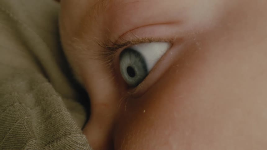 A blue eyed baby